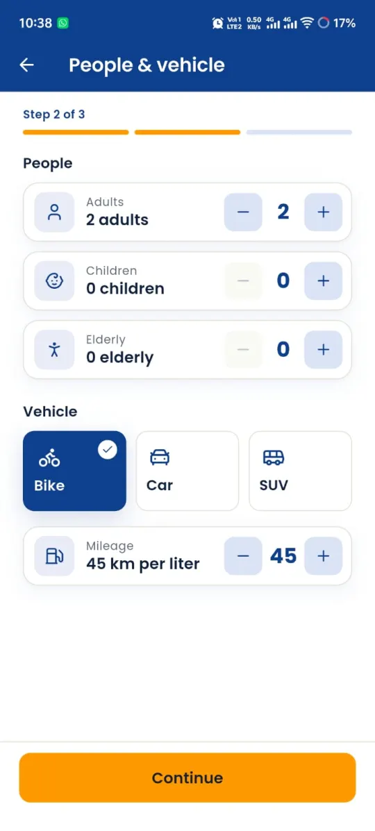 People and vehicle